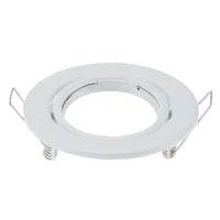 Anneau fixation LED noir argent chrome doré moderne