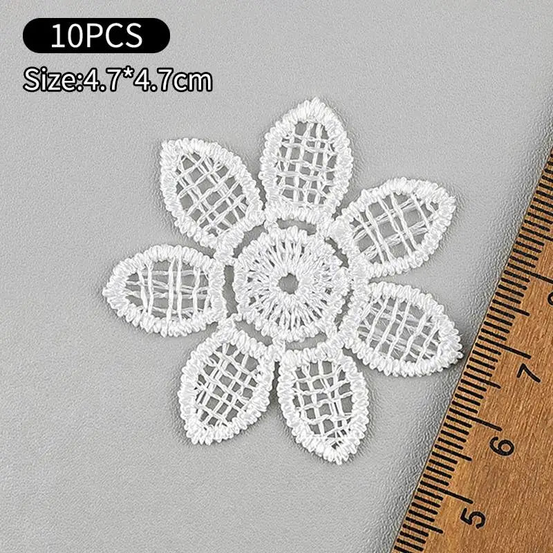 dentelles blanches motifs floraux traditionnels mariage décoration bricolage projet couture unisexe polyester