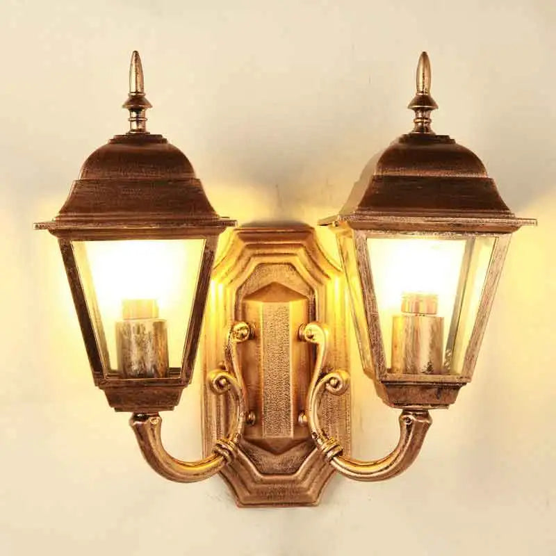 applique murale deux lampes noir bronze verre opalin classique vintage fixée mur