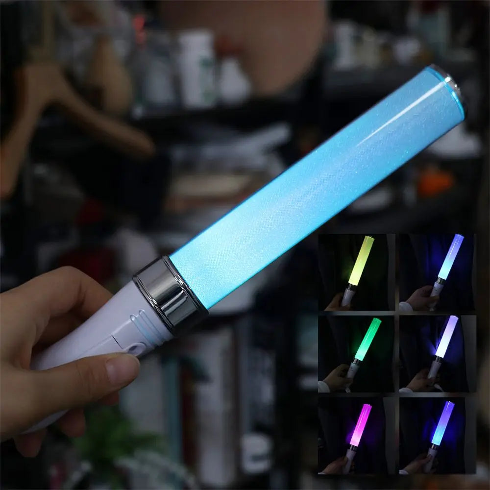 bâton lumineux led blanc rose vert bleu violet portable ambiancé créatif moderne élégant fêtes