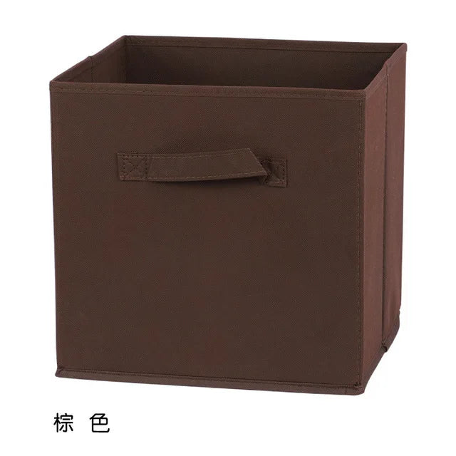 boîtes rangement pliables modernes poignées détachables couleurs multiples 28cmx26cmx26cm respectueux environnement