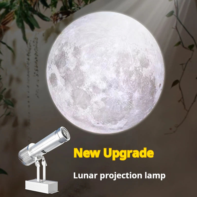 projecteur led lune jupiter terre moderne blanc gris orange bleu