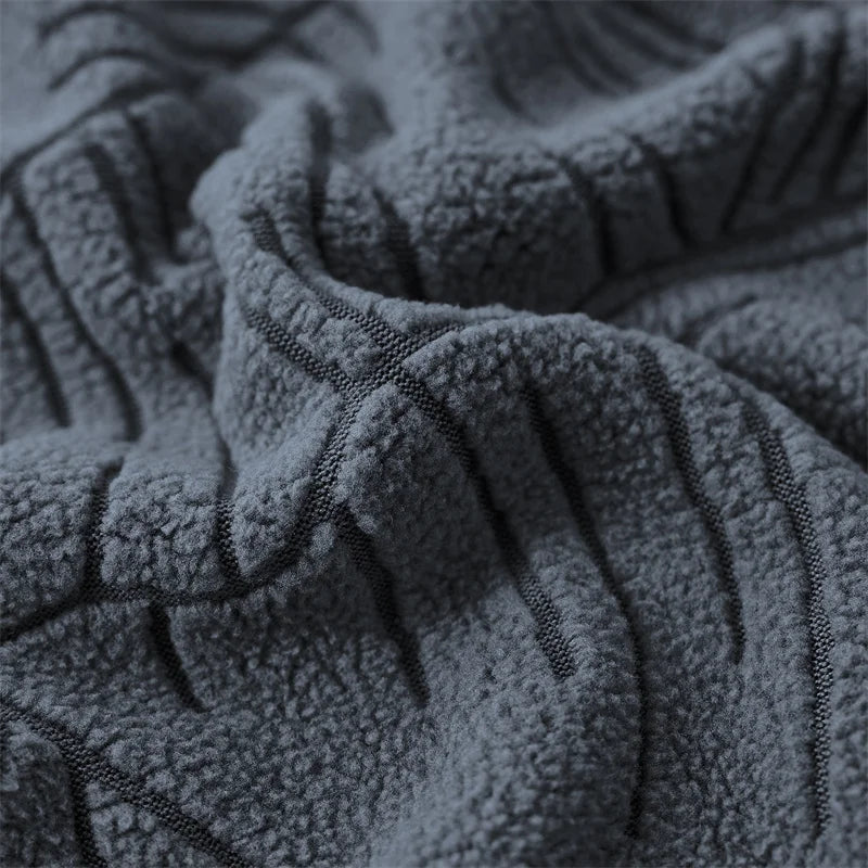 housses canapé gris imprimé végétal moderne pièces adhésifs polyester lavable printemps été