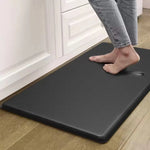 tapis anti fatigue impermeable antidrapant pvc noir facile nettoyage adhésif moderne salon cuisine