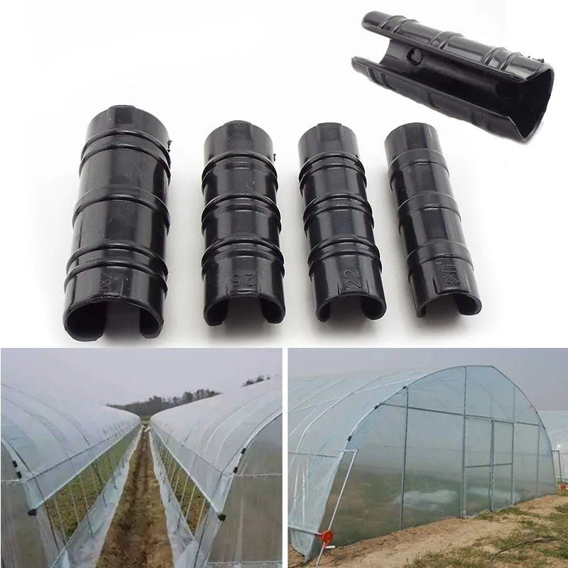 clips fixation serre noir texture rugueuse agricole protection film support pince uv durable pratique