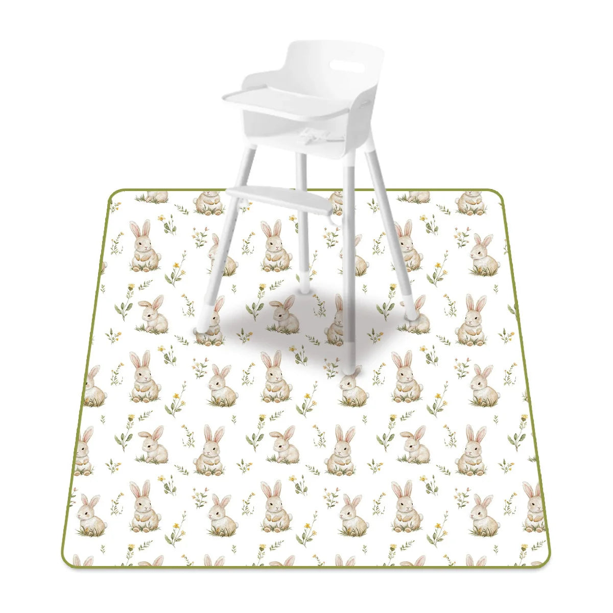 tapis imperméable anti dérapant voitures rayures dinosaures fleurs moderne enfantin blanc orange bleu vert