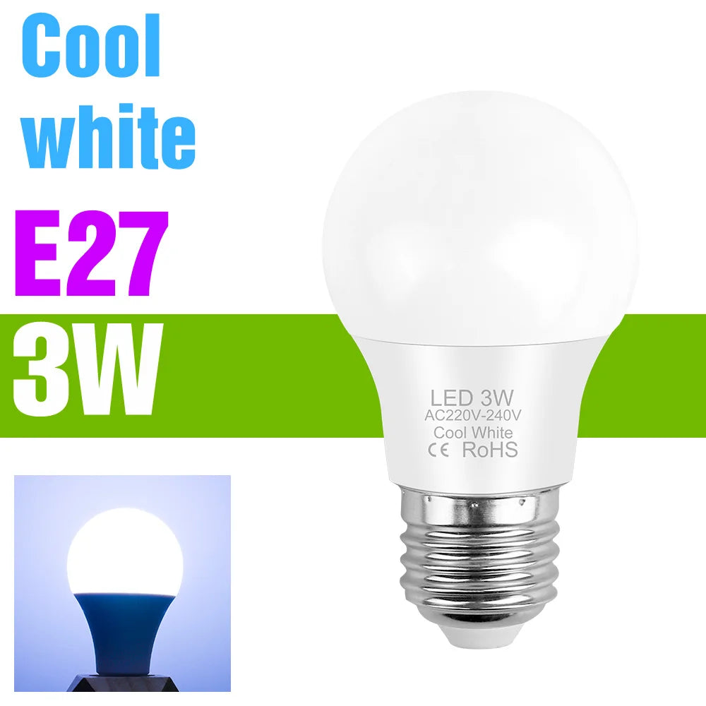 ampoule led 20w e14 e27 blanc froid chaud moderne mat opacité 2700k 6500k 20000h