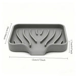 support savon silicone antidérapant moderne gris noir bleu facile nettoyer salle bain cuisine