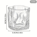 tasses thé verre twist transparent bleu orange décoration cadeau DIY