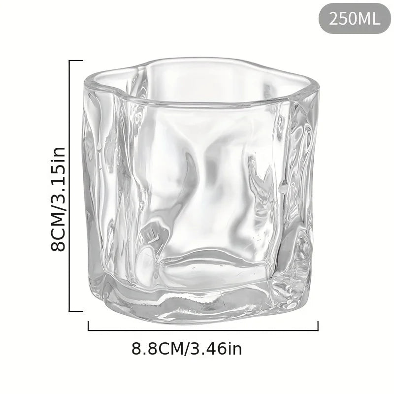 tasses thé verre twist transparent bleu orange décoration cadeau DIY