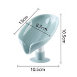 support savon moderne pp bleu clair succion transparent opacité matériau durable salle bains