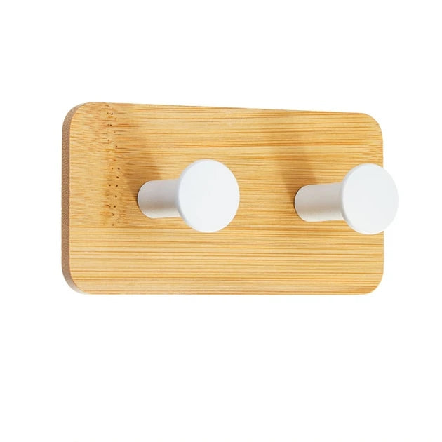 porte serviettes adhésif moderne bois naturel noir blanc gris vert marron unique utilisation multiple