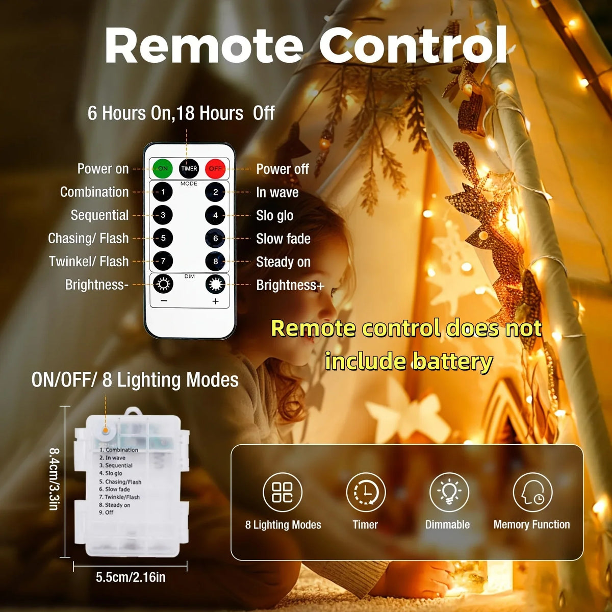 guirlande lumineuse dorées moderne 10m 100led télécommande ip67 20m 200led