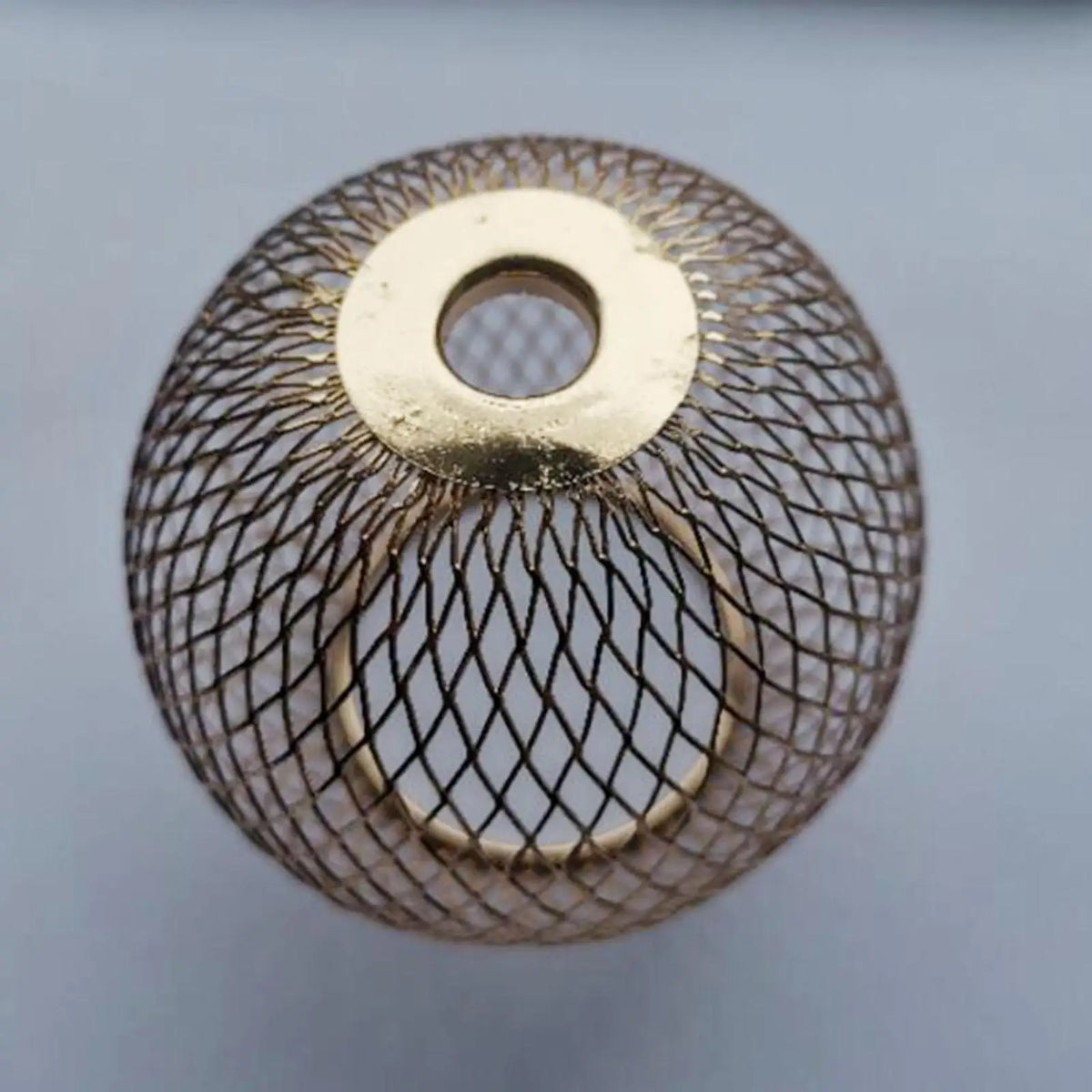 abat jour ball clip on doré filetage métal opacité classique suspension