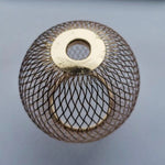 abat jour ball clip on doré filetage métal opacité classique suspension