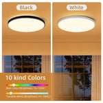 plafonnier led moderne blanc noir multicolore télécommande éclairage intelligent rgb rechargeable