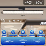 projecteurs led rail noir moderne 30w 60w 30cm 60cm facile certifiés cecccrohs