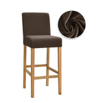 couvre tabouret moderne tabourets bar lavables tissu plush uni couleur bleu jaune vert orange