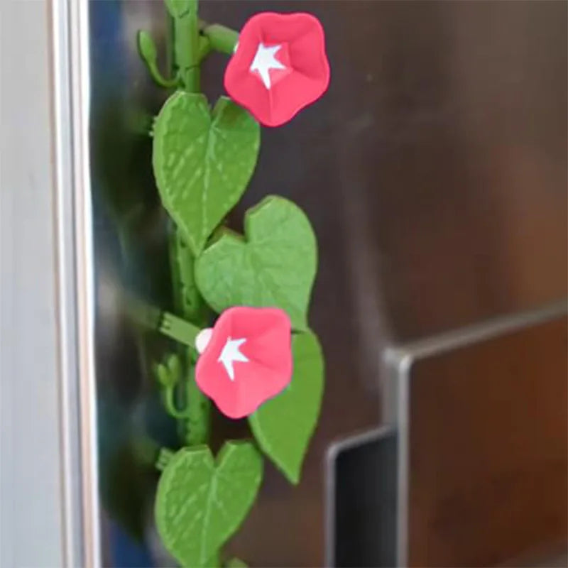 magnétiques réfrigérateur décoratifs floral feuilles fleurs bleu rose vert étoiles