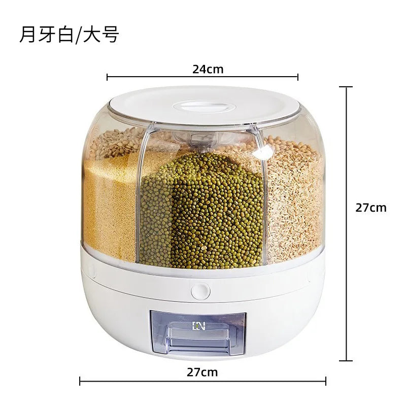 distributeur grains transparent moderne hermétique qualité alimentaire beige vert blanc