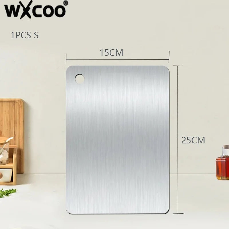 planche découper bois marron carreaux moderne double face légumes viandes kitchen chopping board