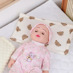 oreiller bébé coton animal motif nuages étoiles gaufré doux multifonctionneau quatre saisons