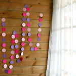 guirlande décorative papier cercles colorés festifs anniversaire mariage noël enfantin festive