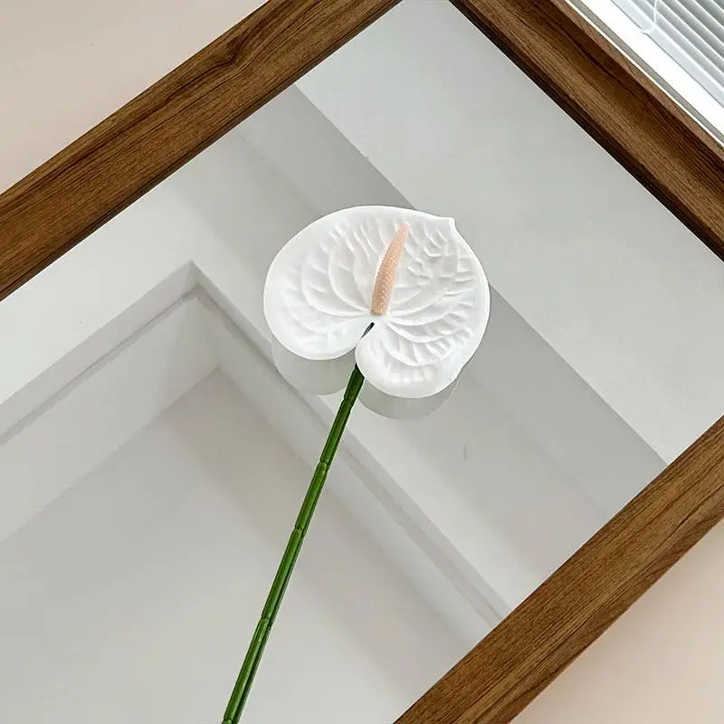 décoration intérieure plante artificielle feuilles ovales moderne vase boîte enjoy life rouge vert blanc