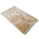 tapis prière polyester velours motifs géométriques floraux gris bleu vert violet moderne élégant İslam