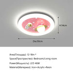 plafonnier led astronautes planètes étoiles moderne enfant bleu rose