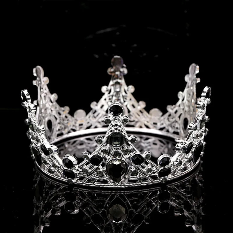 couronnes décoratives or argent strass motifs floraux anniversaire mariage fêtes événements