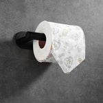 accessoire salle bain adhésif noir moderne porte rouleau papier toilette napkin holder suspension serviettes