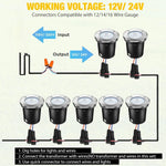 éclairage solaire led 16 spots noirs vis fixations moderne fonctionnelextérieur