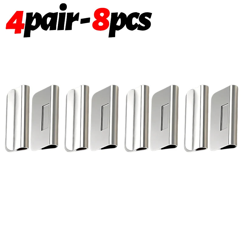 clips magnétiques rideaux argentés modernes empêcher fuite lumière chambre maison 12 paires 24 pièces