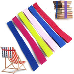 rubans plage adhésifs rayés moderne vert bleu rose jaune blanc plage chaises serviettes accessoireextérieur