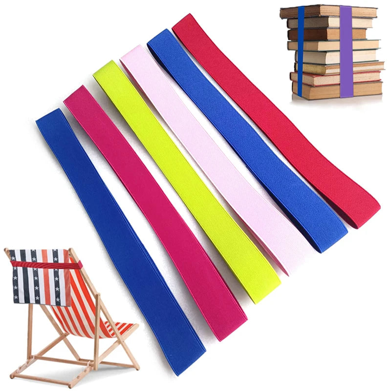 rubans plage adhésifs rayés moderne vert bleu rose jaune blanc plage chaises serviettes accessoireextérieur