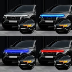 bande lumineuse led rouge blanche bleue adhésive fluo moderne signalisation capot hyundai tucson