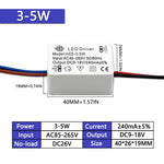 driver led blanc 110v 265v 3w 24w constant voltage isolation non included