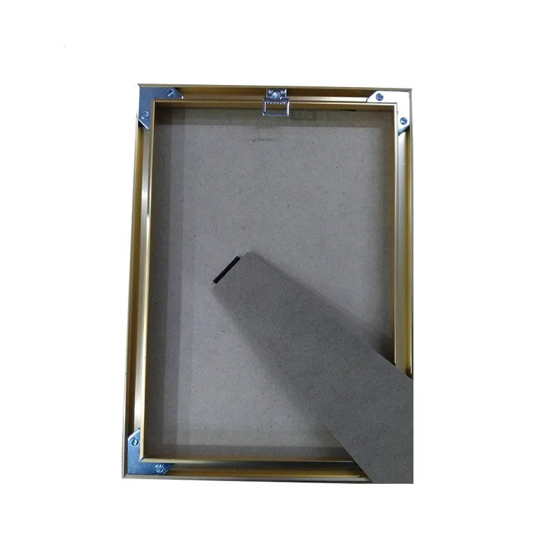 clips métalliques argentés moderne fixations vis clips photo cadre back plate hidden hooks hardware