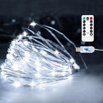 guirlande lumineuse led dorée fil cuivre diodes rgb moderne télécommande usb 10m 20m 5m