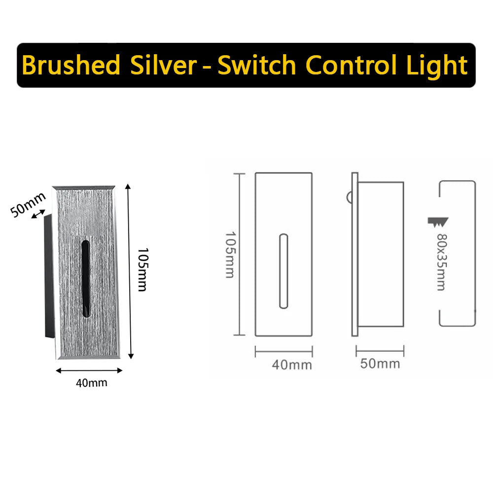 lampe mur moderne argent blanc doré noir adhésive led 220v aluminium