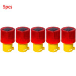 lampe signalisation solaire rouge jaune rayures verticales moderne utilitaire 24v fluxlumineuxcertifieece