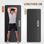 tapis yoga extra épais antidérapant noir rayures horizontales moderne cardio yoga étirements maison