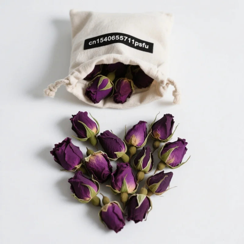 fleurs séchées roses violets naturelles decoration mariage anniversaire intérieur 100g 250g 500g