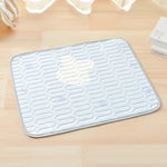tapis confortable moderne animaux motif géométrique blanc gris bleu clair