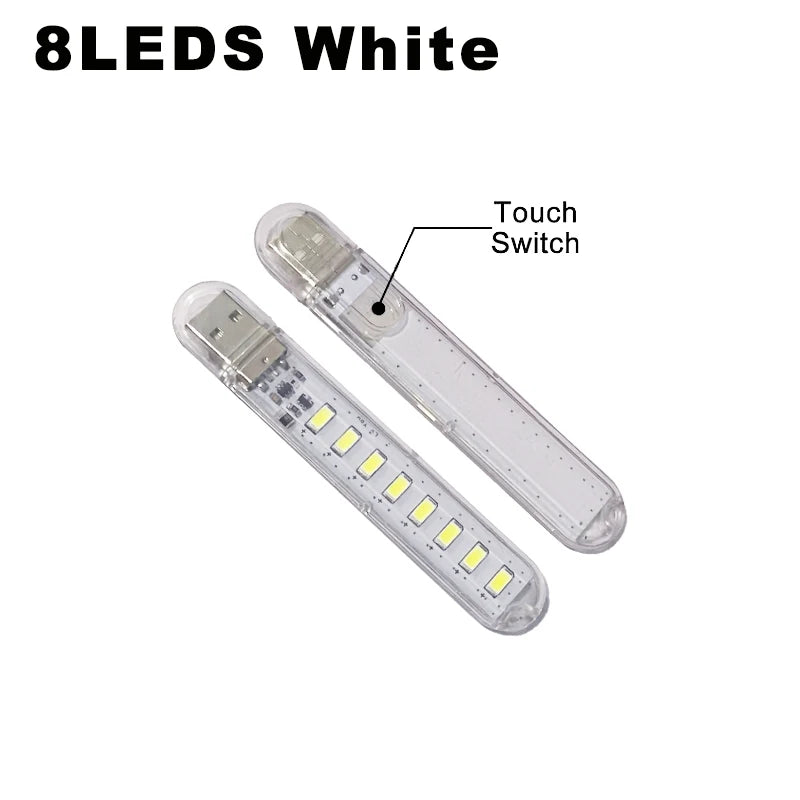 lampe led rechargeable transparente moderne adhésif usb tactile 60lm blanc jaune points lumineux