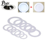 Anneaux taille blanche métal bases lampes entretoises rondelles joints extension support lumière minimaliste