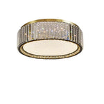 plafonnier cristal moderne or blanc lumineux télécommande contrôle mobile 4200K 3000K 6000K