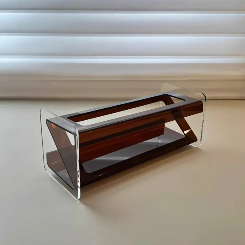 rangements télécommandes transparent noir marron foncé minimaliste réutilisable stockage multifonction simple moderne