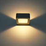 lampe murale led étanche contemporaine noire grise 145mm 120mm 45mm opaques